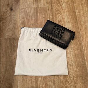 Givenchy Black Leather Purse Wallet